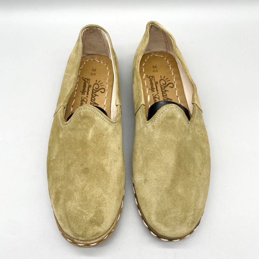 Sabah Mens 44 11 Turkish Loafers Navy Suede Slip On Oxford Shoes Preppy Classic